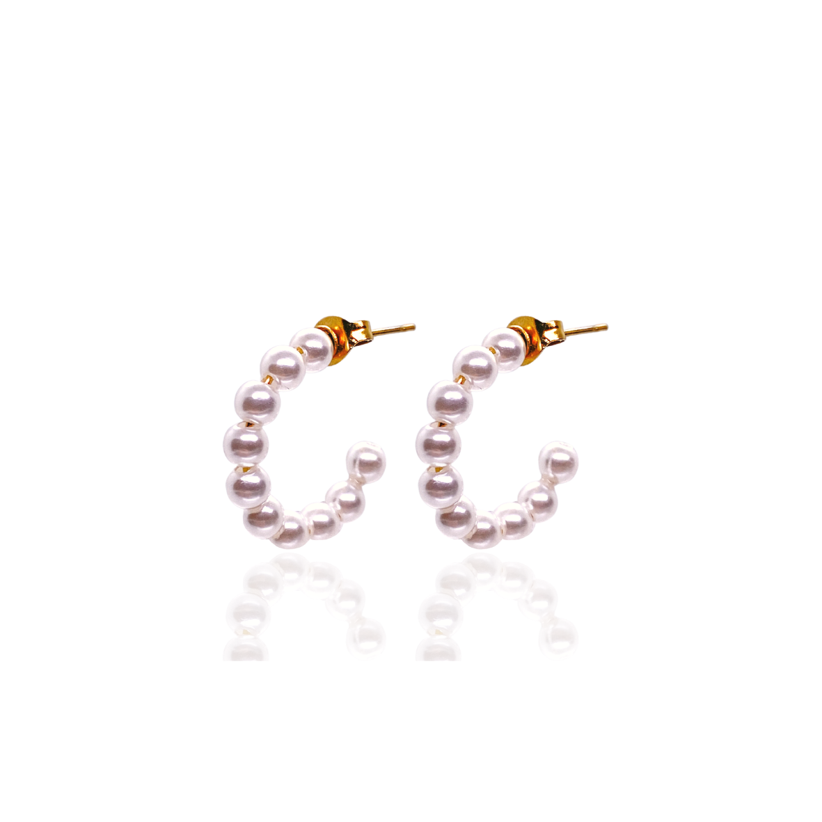Pearl Hoop Earrings