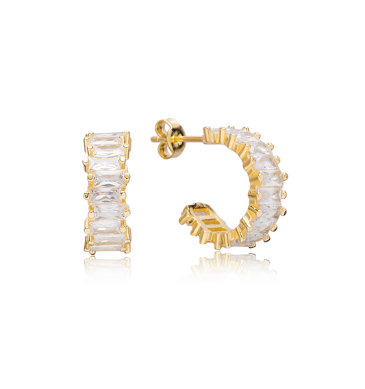 Luna Baguette Earrings