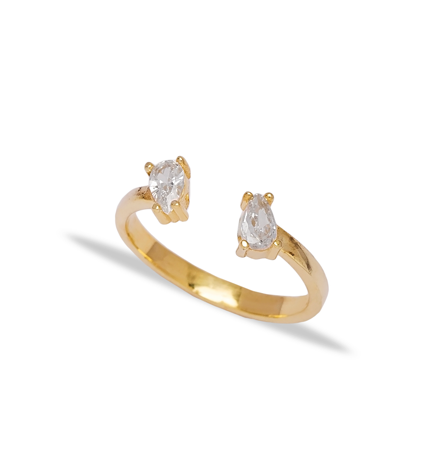 Pear Open Ring