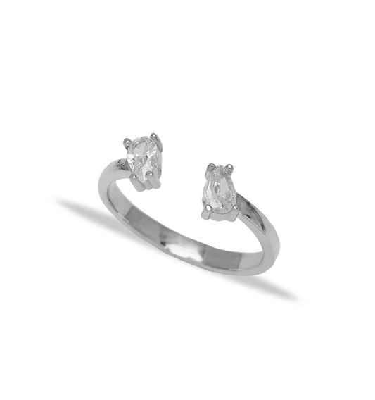Pear Open Ring