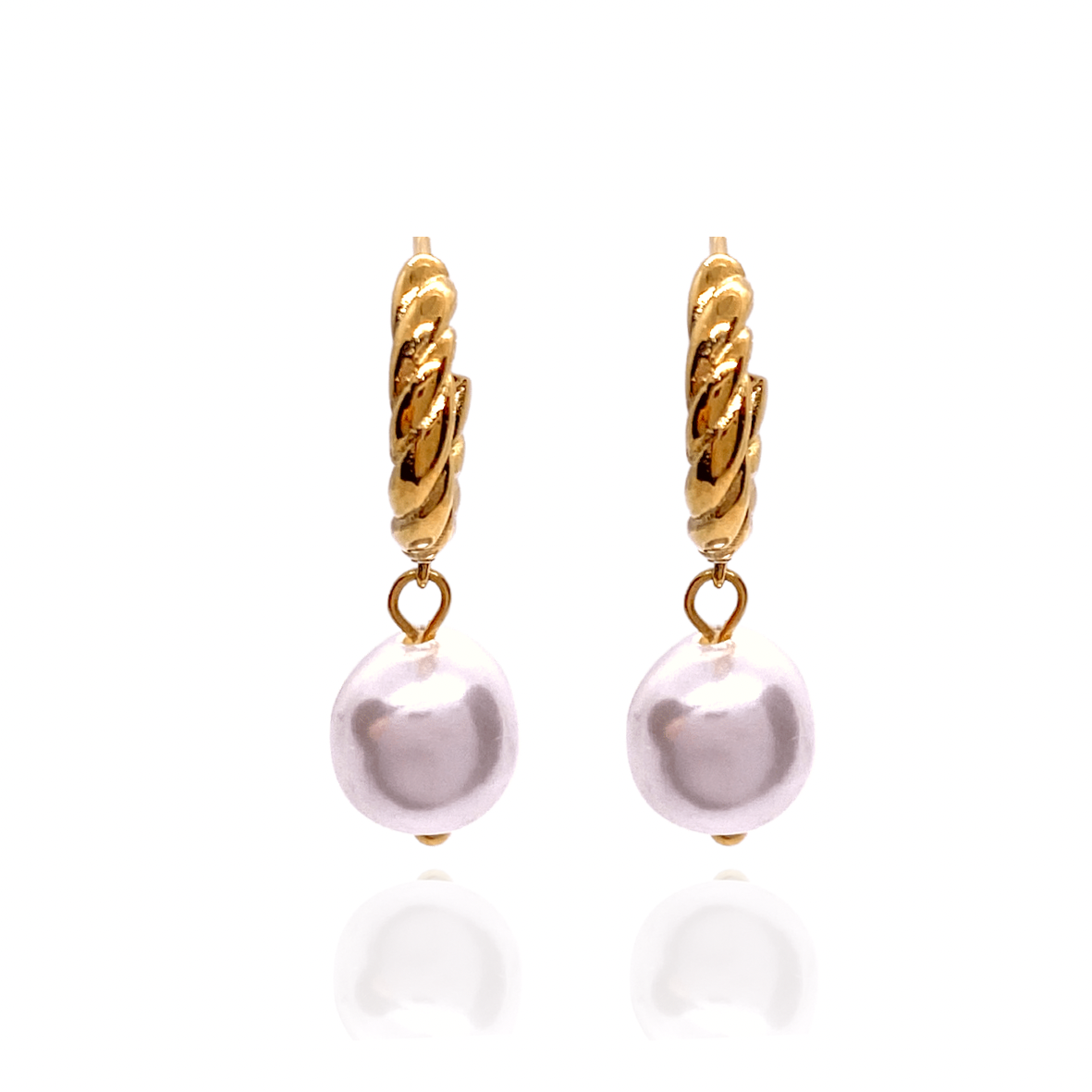 Twisted Pearl Earrings