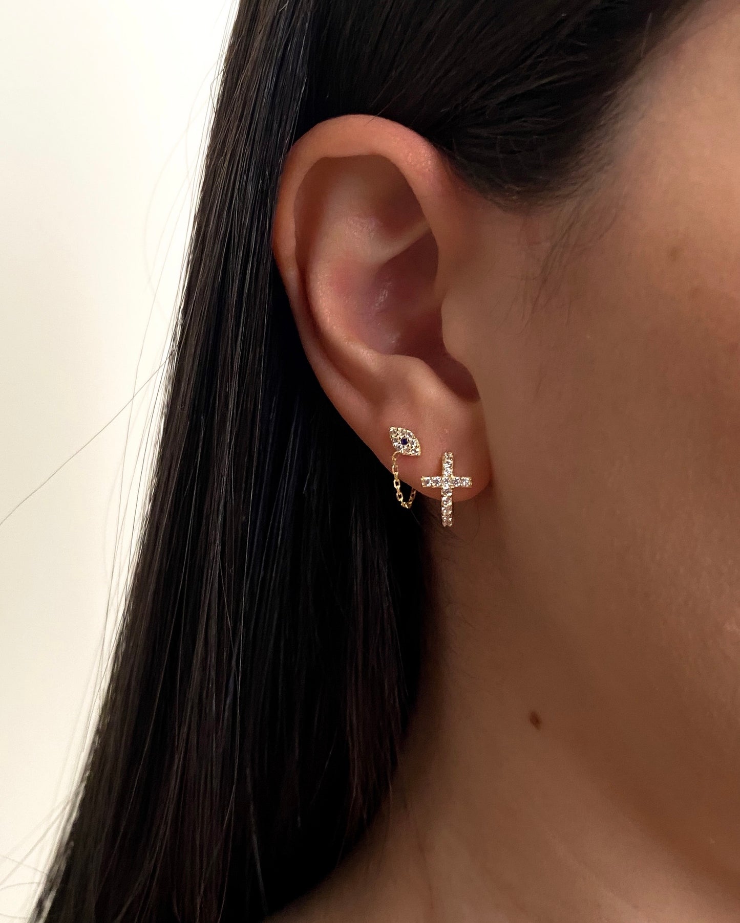 Faith Cross Earrings